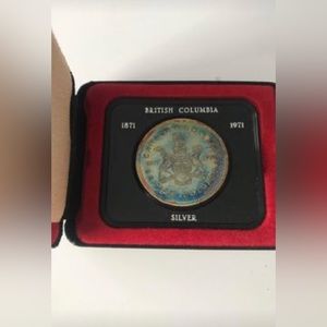 SILVER •Collectible
British Columbia One dollar Silver 1871-1971